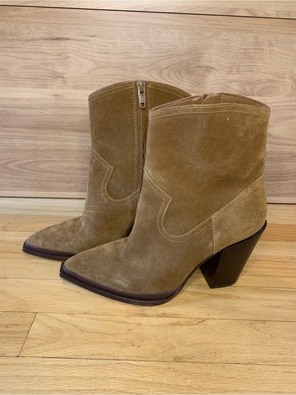 Paige Posey Boots Brown Suede - Size 9.5